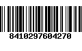 Código de Barras 8410297604270
