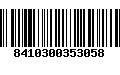 Código de Barras 8410300353058