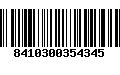 Código de Barras 8410300354345