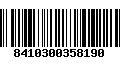 Código de Barras 8410300358190