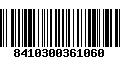 Código de Barras 8410300361060