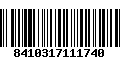 Código de Barras 8410317111740