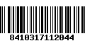 Código de Barras 8410317112044