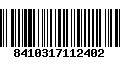 Código de Barras 8410317112402