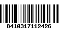 Código de Barras 8410317112426