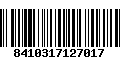 Código de Barras 8410317127017