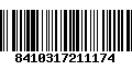 Código de Barras 8410317211174