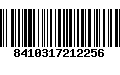 Código de Barras 8410317212256