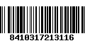 Código de Barras 8410317213116