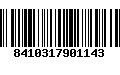 Código de Barras 8410317901143