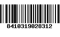 Código de Barras 8410319028312