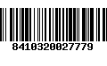 Código de Barras 8410320027779