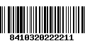 Código de Barras 8410320222211