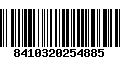 Código de Barras 8410320254885