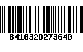 Código de Barras 8410320273640