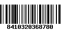 Código de Barras 8410320368780