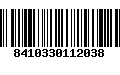 Código de Barras 8410330112038