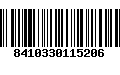 Código de Barras 8410330115206