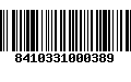 Código de Barras 8410331000389