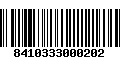 Código de Barras 8410333000202