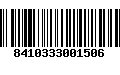 Código de Barras 8410333001506