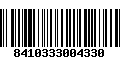 Código de Barras 8410333004330