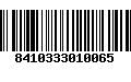 Código de Barras 8410333010065