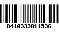 Código de Barras 8410333011536