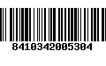 Código de Barras 8410342005304