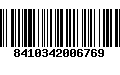 Código de Barras 8410342006769