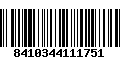 Código de Barras 8410344111751