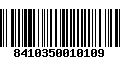 Código de Barras 8410350010109