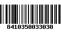 Código de Barras 8410350033030