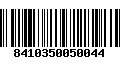 Código de Barras 8410350050044