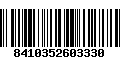 Código de Barras 8410352603330