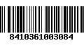 Código de Barras 8410361003084