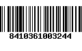 Código de Barras 8410361003244