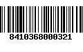 Código de Barras 8410368000321