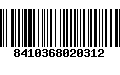 Código de Barras 8410368020312