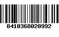 Código de Barras 8410368020992