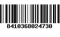 Código de Barras 8410368024730