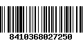 Código de Barras 8410368027250