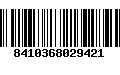 Código de Barras 8410368029421