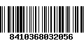 Código de Barras 8410368032056