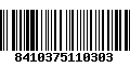 Código de Barras 8410375110303