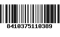 Código de Barras 8410375110389