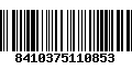 Código de Barras 8410375110853