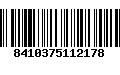 Código de Barras 8410375112178