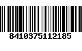 Código de Barras 8410375112185