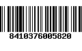 Código de Barras 8410376005820